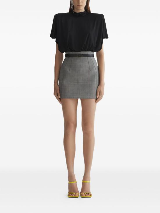 26SS 뮈글러 숏 스커트 26P1JU05811026 CH090 Grey - MUGLER