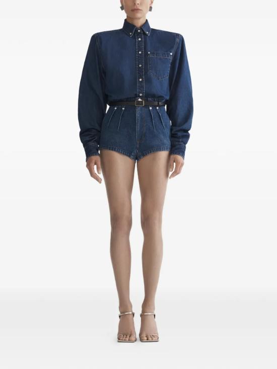 26SS 뮈글러 숏팬츠 26P6PA0535211 6142 Blue rinsed - MUGLER