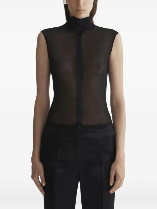 26SS 뮈글러 바디수트 티셔츠 26P3BO02922031 1999 Black - MUGLER