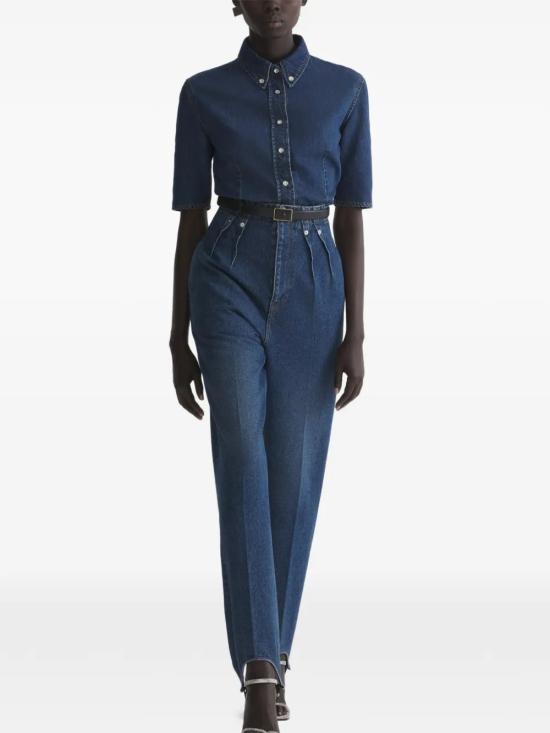 26SS 뮈글러 데님 팬츠 26P6PA0534211 6142 Blue rinsed - MUGLER