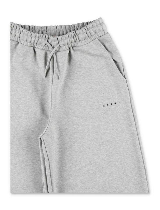  [키즈] 마르니 트레이닝/조거 팬츠 키즈 코튼 스웨트 그레이 - MARNI