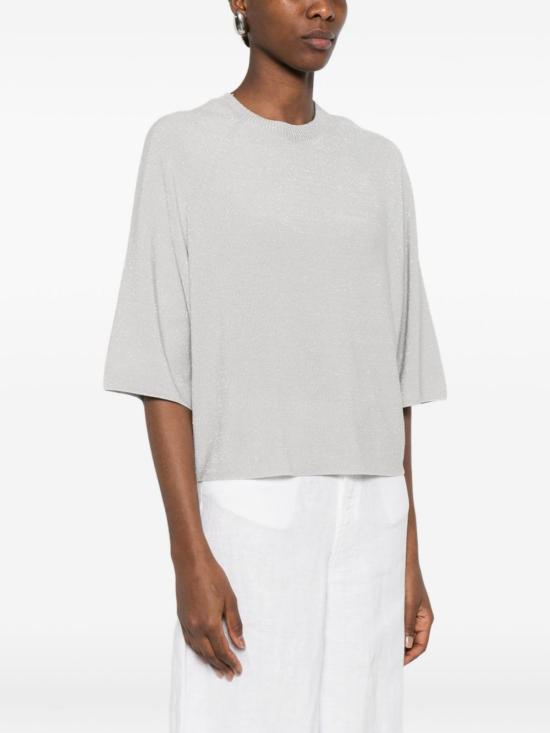  파비아나 필리피 스웨터 반팔  클리어 블루 - FABIANA FILIPPI