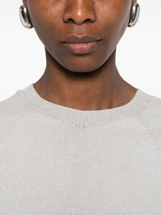  파비아나 필리피 스웨터 반팔  클리어 블루 - FABIANA FILIPPI