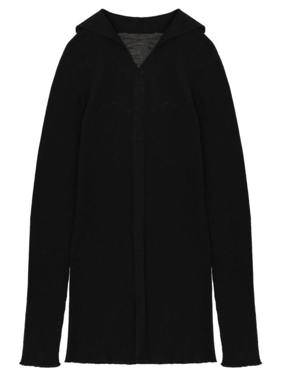  릭 오웬스 스웨터 골지 타바드 니트  블랙