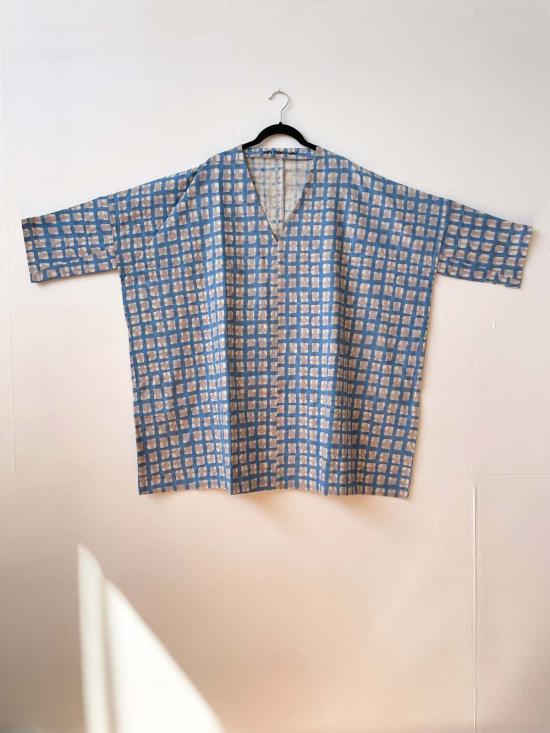  Happy French Gang 숏 원피스 해피 프렌치 갱 드레스 튜닉 라벤더/나이트 블루 - OTHER BRANDS