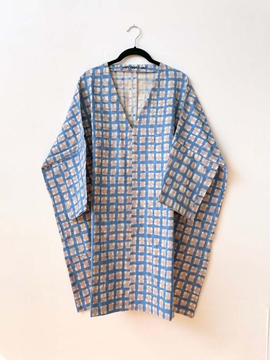  Happy French Gang 숏 원피스 해피 프렌치 갱 드레스 튜닉 라벤더/나이트 블루