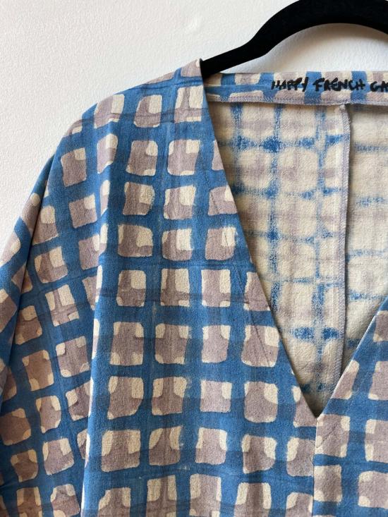  Happy French Gang 숏 원피스 해피 프렌치 갱 드레스 튜닉 라벤더/나이트 블루 - OTHER BRANDS