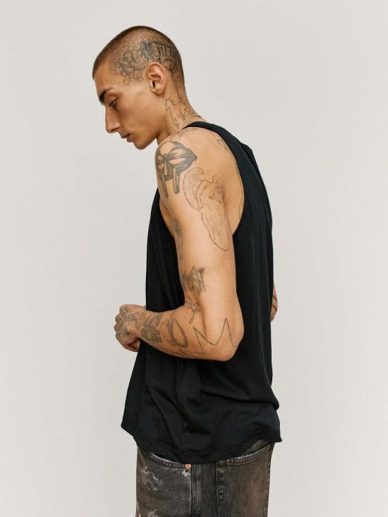  아워레가시 민소매 티셔츠 아워 레거시 레이븐 미스트 에어베일 코튼 운동용 탱크탑 - OUR LEGACY