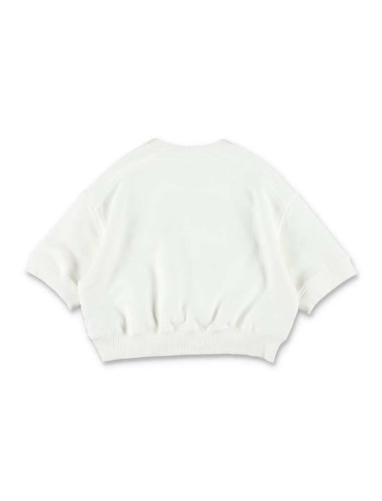  [키즈] 끌로에 풀오버 키즈 크롭 로고 스웨트셔츠 화이트 - CHLOE