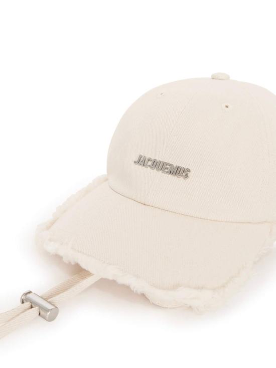  자크뮈스 모자 Jacquemus La Casquette Artichaut  오프 화이트 - JACQUEMUS