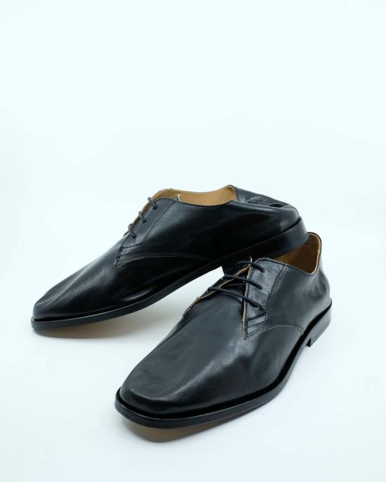  아워레가시 드레스 슈즈 아워 레거시 트루 다이 블랙 레더 콜랩싱 컨설턴트 슈즈 블랙