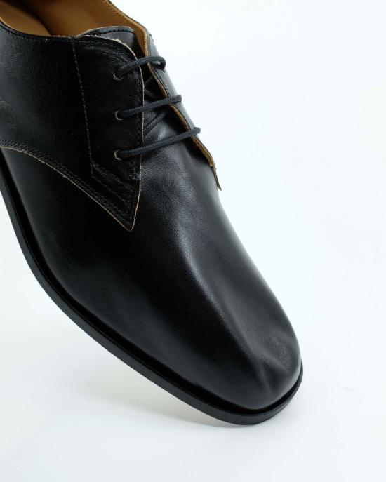  아워레가시 드레스 슈즈 아워 레거시 트루 다이 블랙 레더 콜랩싱 컨설턴트 슈즈 블랙 - OUR LEGACY