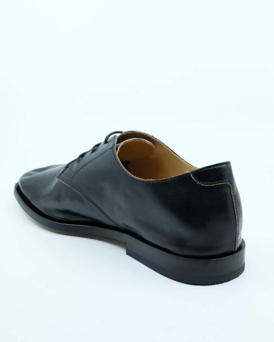  아워레가시 드레스 슈즈 아워 레거시 트루 다이 블랙 레더 콜랩싱 컨설턴트 슈즈 블랙 - OUR LEGACY