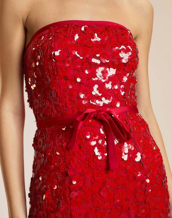  신시아 로리 숏 원피스 신시아 로울리 루비 슬리퍼 미니 드레스 레드 - CYNTHIA ROWLEY