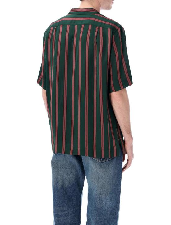  드리스 반 노튼 반팔 셔츠 Dries Van Noten 박시 비스코스 셔츠 병 - DRIES VAN NOTEN