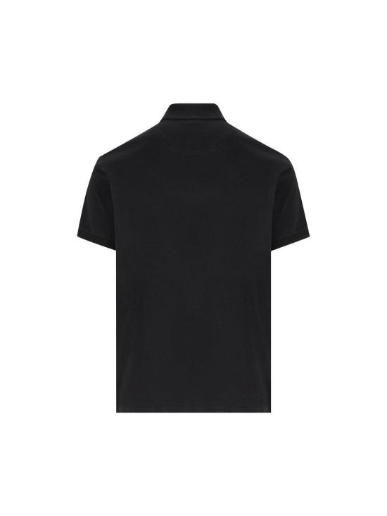  에트로 폴로 티셔츠 Etro Pegaso 자수 폴로 셔츠 블랙 - ETRO