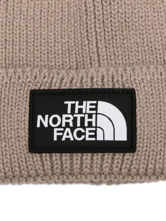  노스페이스 모자 TNF 로고 박스 커프드 비니 머쉬룸 그레이 - NORTH FACE