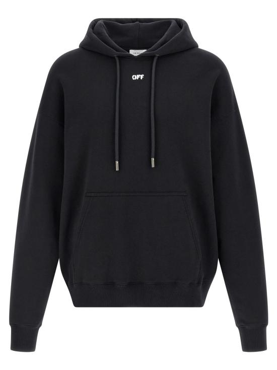  오프화이트 긴팔 티셔츠 페인트 애로우 스케이트 후드티 블랙