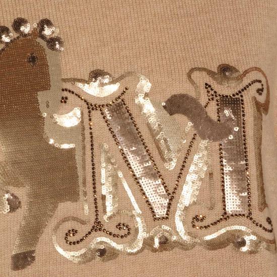  막스마라 스웨터 울 블렌드 탑  베이지 - MAX MARA