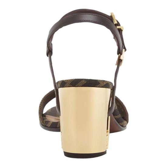  펜디 힐/펌프스 델피나 펌프 샌들 힐 브라운 - FENDI