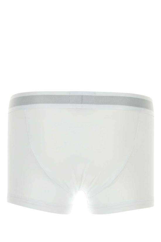  엠포리오 아르마니 팬티 스트레치 코튼 복서 팬티 화이트 - EMPORIO ARMANI