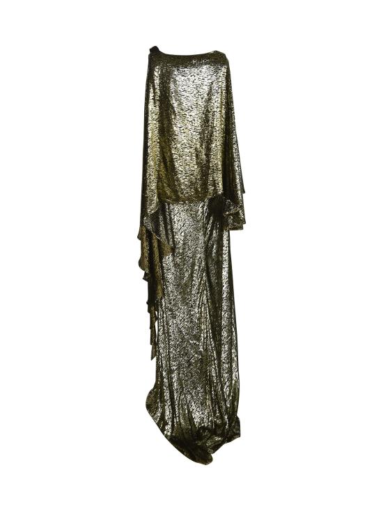 26SS 로베르토 카발리 미디 원피스 WKT199 FT060 05508 Golden - ROBERTO CAVALLI