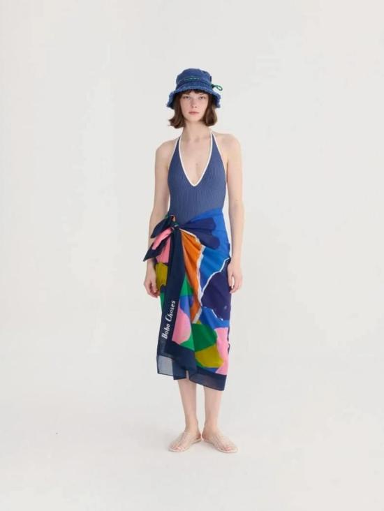  보보쇼즈 원피스 수영복 보보 초스 컷아웃 시어서커 수영복 - BOBO CHOSES