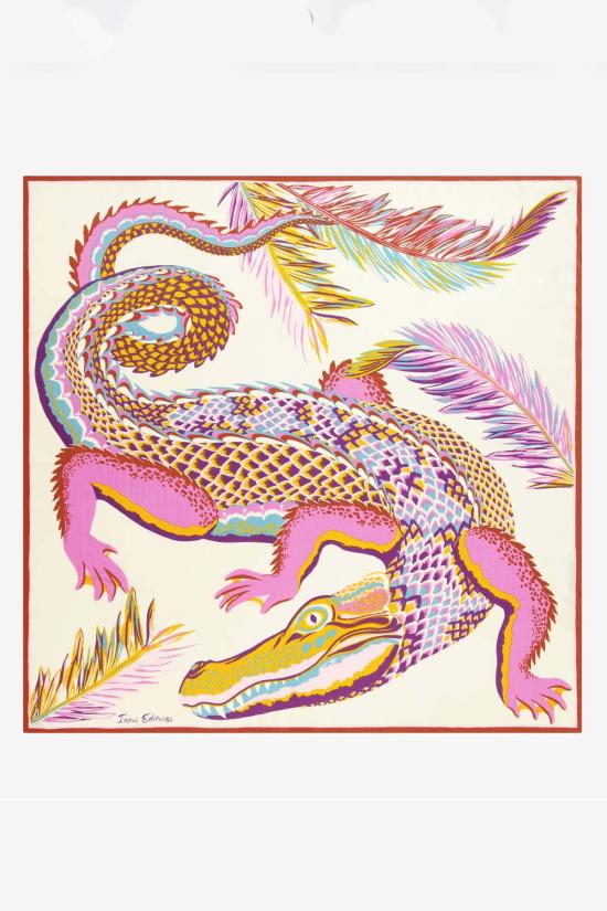  이누이투시 머플러/스카프 이누이투쉬 스퀘어 100 크로커다일 스카프