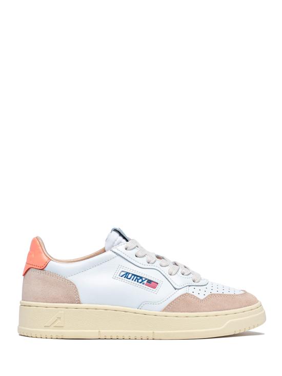 26SS 오트리 메달리스트 로우 스니커즈 AULW LS13 LEAT SUEDE WHT PEACHP