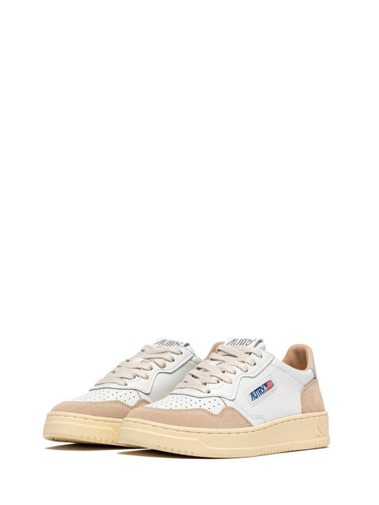 26SS 오트리 메달리스트 로우 스니커즈 AULW LS14 LEAT SUEDE WHT PELIC - AUTRY