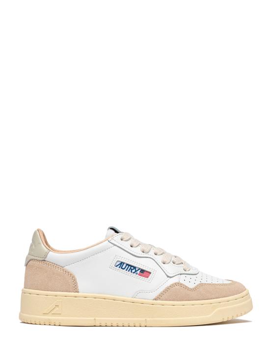 26SS 오트리 메달리스트 로우 스니커즈 AULW LS14 LEAT SUEDE WHT PELIC