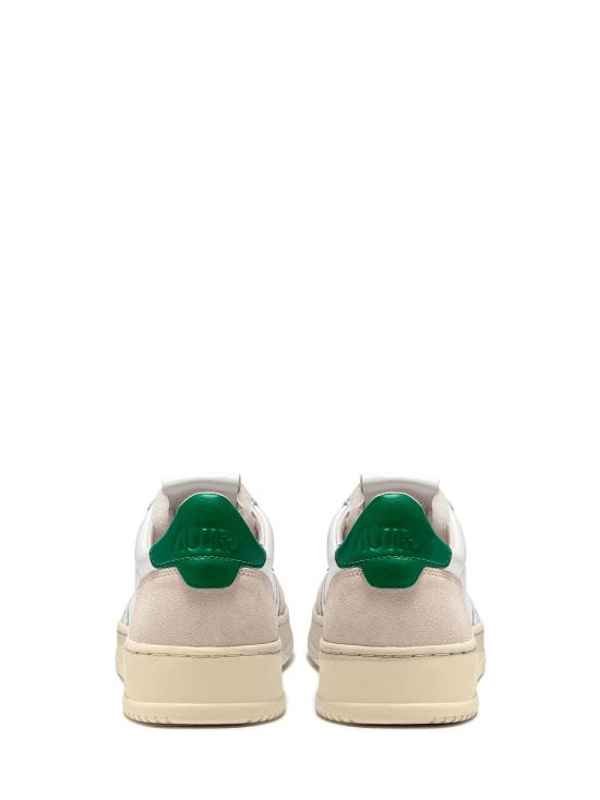 26SS 오트리 메달리스트 로우 스니커즈 AULM LS23 LEAT SUEDE WHT AMAZ - AUTRY