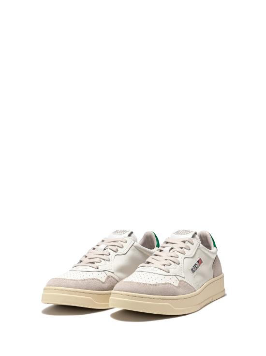 26SS 오트리 메달리스트 로우 스니커즈 AULM LS23 LEAT SUEDE WHT AMAZ - AUTRY