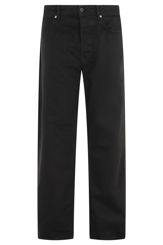  스톤 아일랜드 데님 팬츠 레귤러 스트레이트 진 블랙