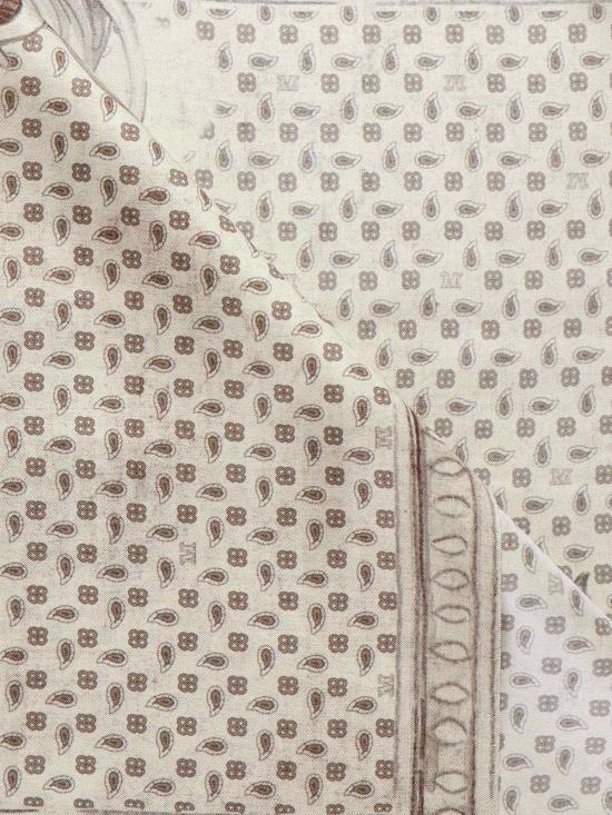  막스마라 머플러/스카프 막스 마라 프린트 실크 요크 스카프 화이트 - MAX MARA