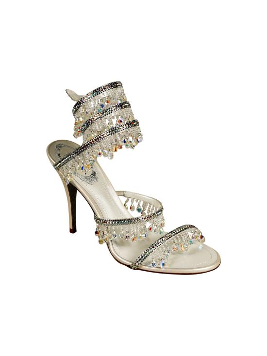 26SS 르네 카오빌라 샌들 C12692 100R001 X853 White - RENE CAOVILLA