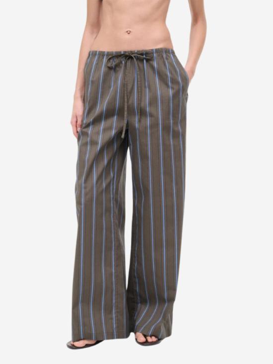  스타우드 스트레이트 팬츠 마테오  헌팅턴 스트라이프 - STAUD