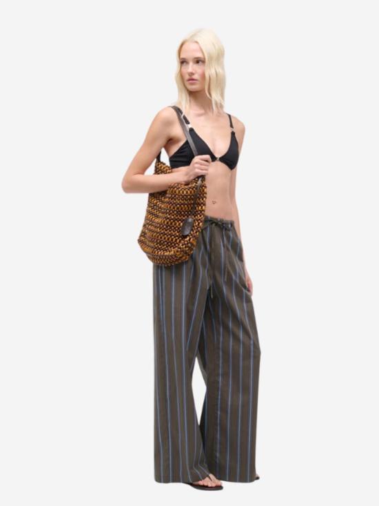  스타우드 스트레이트 팬츠 마테오  헌팅턴 스트라이프 - STAUD