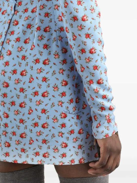 26SS 돌체앤가바나 미디 원피스 F60HVTFSA79 HC5XJ ROSELLINE F CELESTE - DOLCE & GABBANA