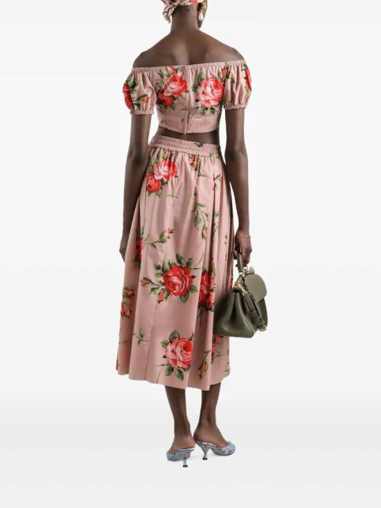 26SS 돌체앤가바나 블라우스 F7AV0THS5UT HF5ZN BOUQUET ROSE F ROSA - DOLCE & GABBANA