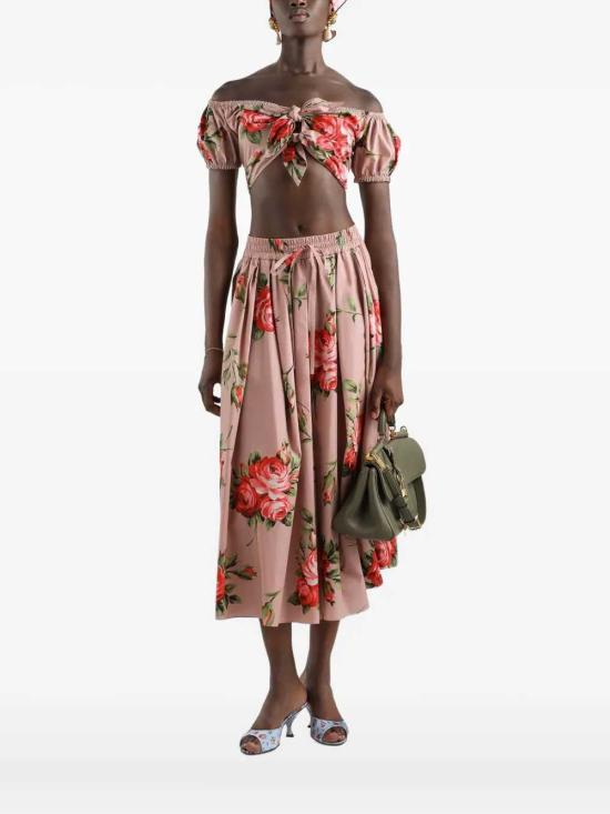 26SS 돌체앤가바나 블라우스 F7AV0THS5UT HF5ZN BOUQUET ROSE F ROSA - DOLCE & GABBANA