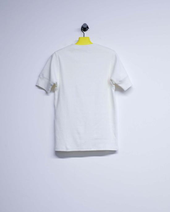  르메르 폴로 티셔츠 밀크 코튼 & 린넨 립 헨리 탑 - LEMAIRE