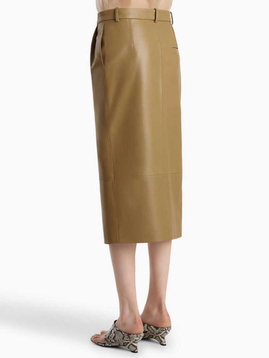 26SS 케이트 미디 스커트 41851012 GOLDEN OCHRE 980 - KHAITE