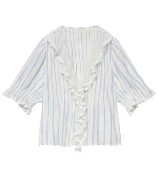  도엔 블라우스 앙리 탑 생 오렐리 스트라이프 - DOEN