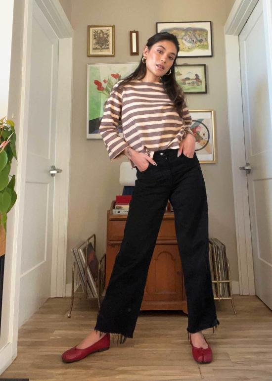  에이스 앤 지그 블라우스 독사이드 탑 크레타