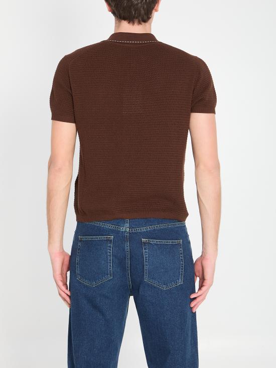 26SS 베르사체 긴팔 셔츠 10235541A17407 1N890 BROWN - VERSACE