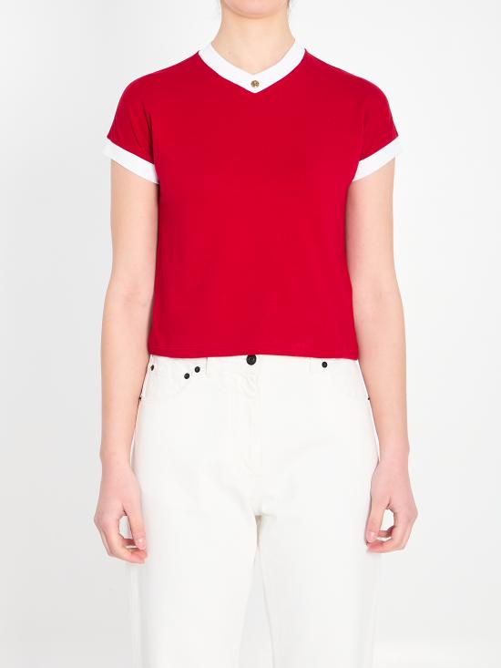 26SS 베르사체 반팔 티셔츠 10236971A17894 2RC90 RED