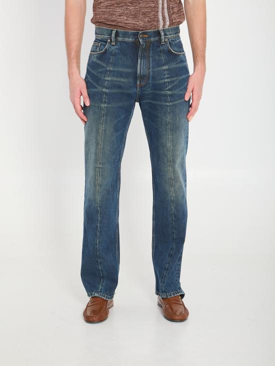 26SS 베르사체 스트레이트 팬츠 10244731A17707 1DA60 BLUE - VERSACE