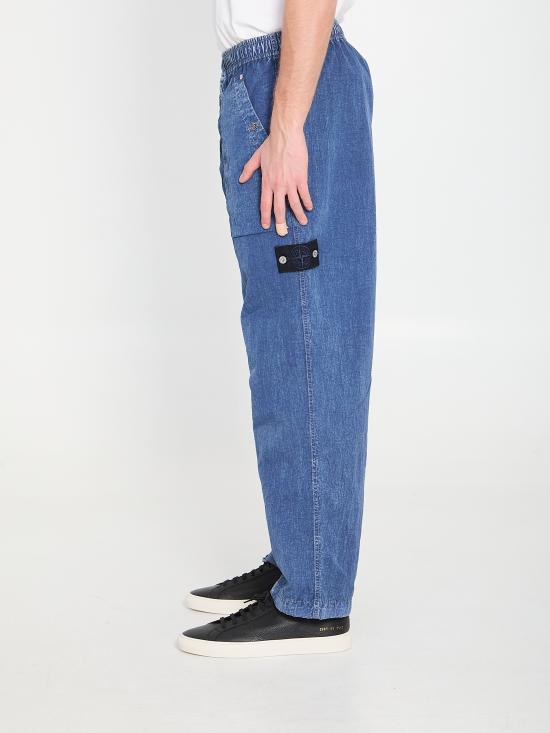 26SS 스톤 아일랜드 스트레이트 팬츠 L1S143100001S0J19 V0021 BLUE - STONE ISLAND