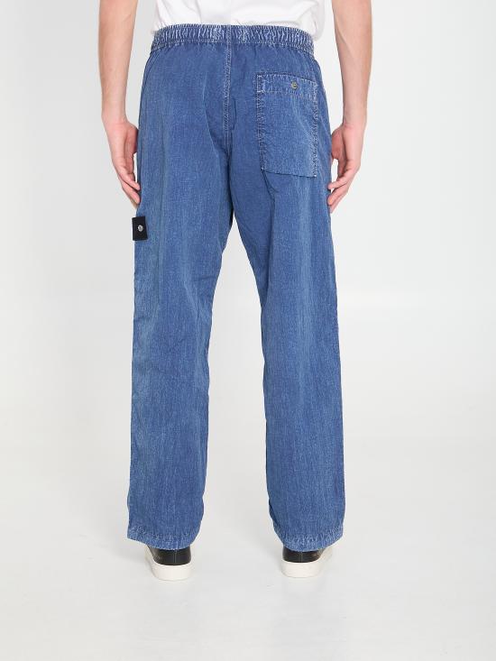 26SS 스톤 아일랜드 스트레이트 팬츠 L1S143100001S0J19 V0021 BLUE - STONE ISLAND